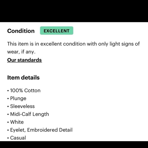 Boho style White Cotton Eyelet Tiered Midi Sun Dress Tie Shoulder Pullover - Picture 9 of 9